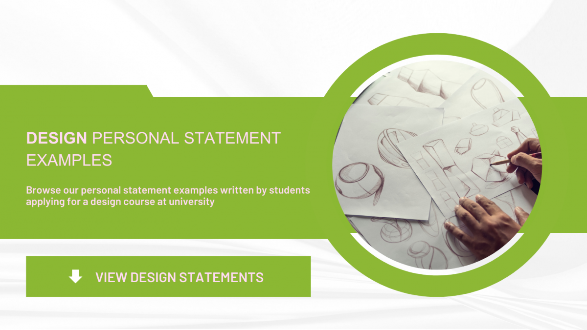 personal statement examples for design